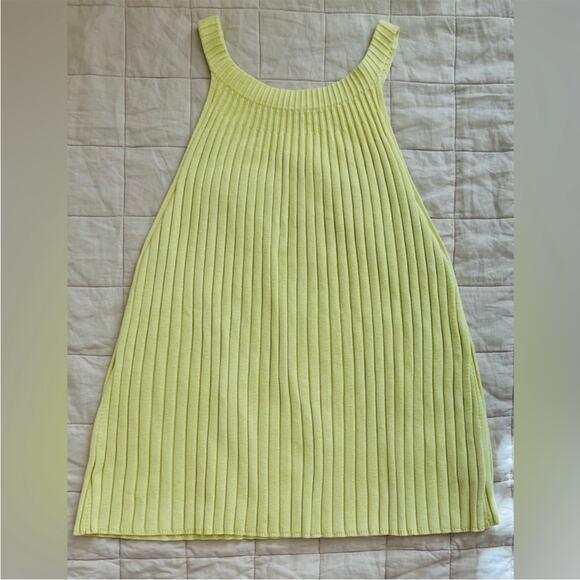 Anthropologie Zadkine Canary Yellow Rib Knit Tank - 3X - Picture 6 of 12